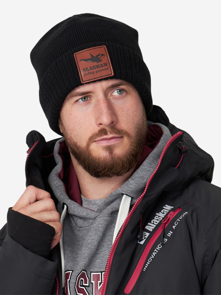 Шапка Alaskan Hat Beanie черная L, 52-54 (AWC037BL)