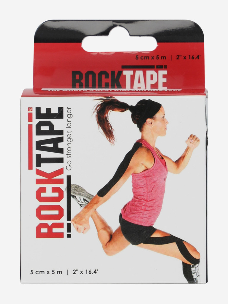 Кинезиотейп Rocktape Classic 5 см х 5 м, черный