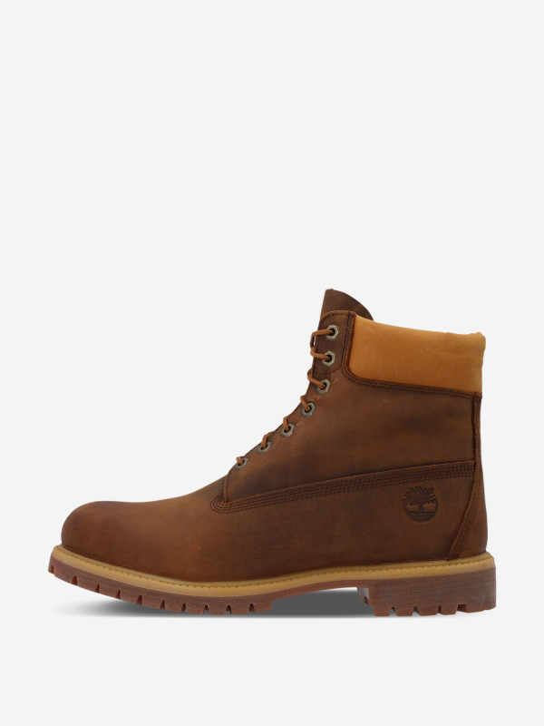 Ботинки утепленные мужские Timberland 6 Inch Premium Boot коричневый цвет — купить за 27999 руб., отзывы в интернет-магазине Спортмастер