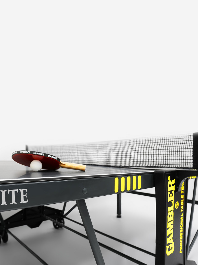 Стол теннисный Gambler GRAPHITE 6 Всепогодный, для улицы, складной, с колесами и сеткой
