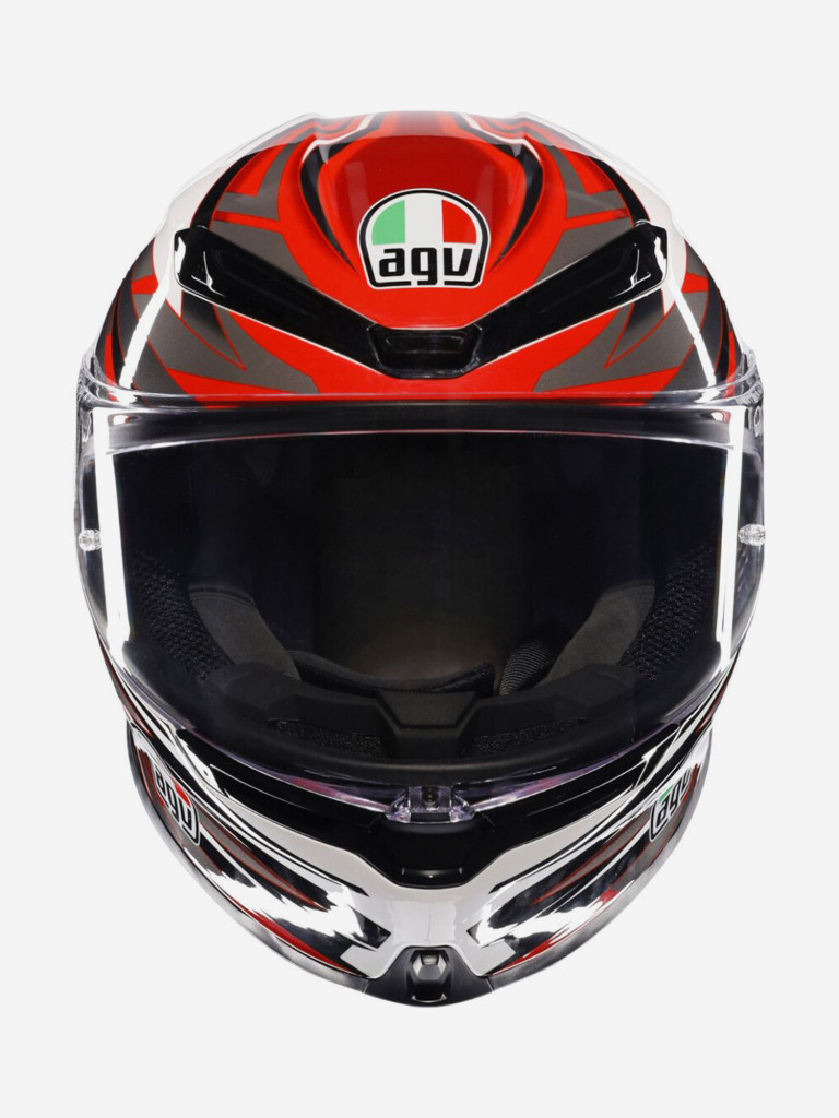 Мотошлем интеграл AGV K6 S E2206 MPLK Reeval White/Red/Grey