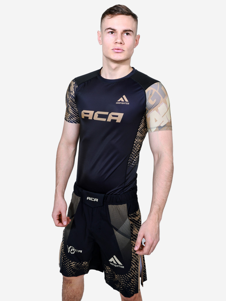 Рашгард с коротким рукавом ACA&IAMFIGHTER