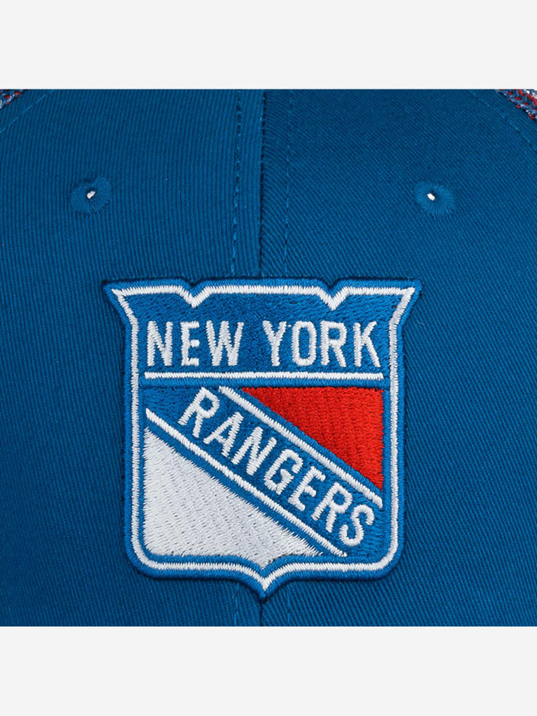 Бейсболка с сеточкой AMERICAN NEEDLE 44612A-NYR New York Rangers Cross Fade NHL