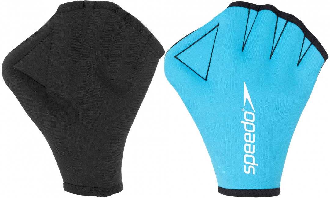 фото Перчатки для аквааэробики speedo aqua glove, голубой