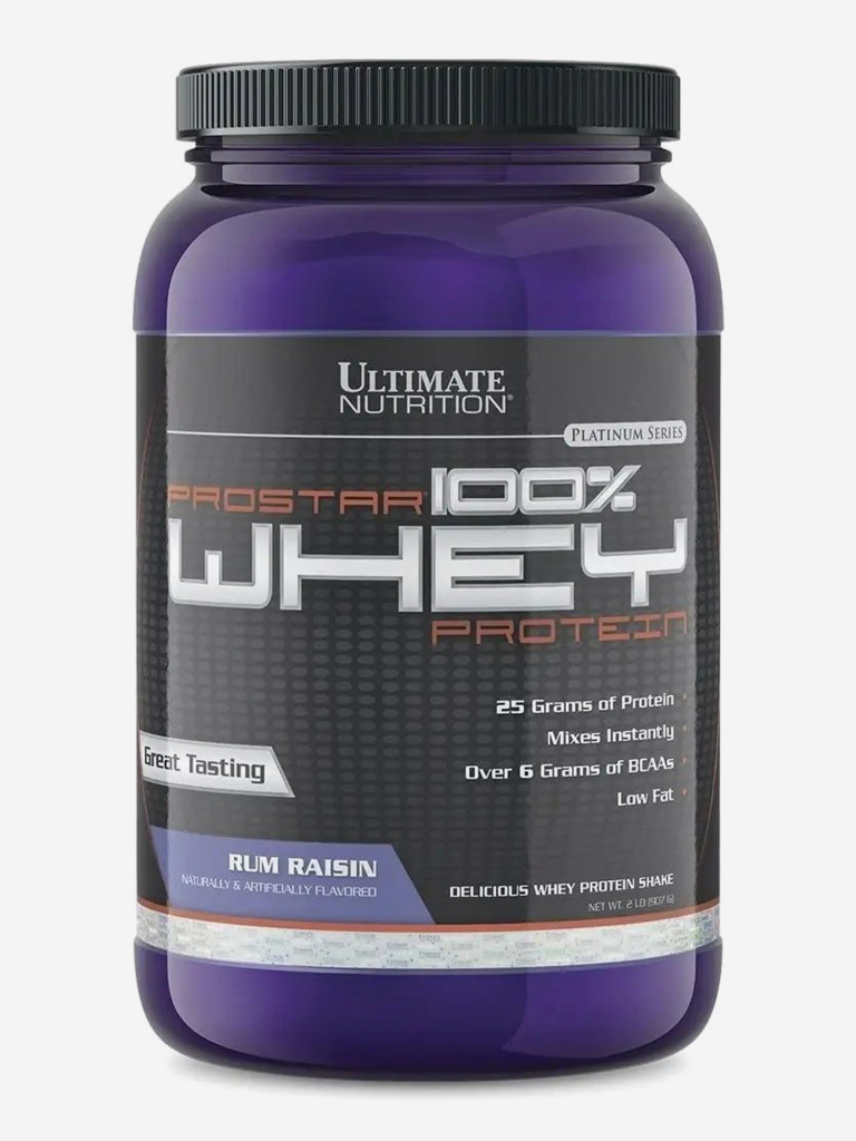 Протеин Ultimate Nutrition Prostar Whey, 907 г, Ром и изюм