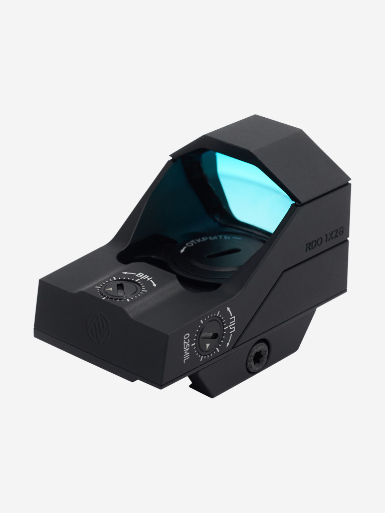 Коллиматорный прицел Artelv RDO 1x28 с подсветкой на планку Weaver, Picatinni для охоты, страйкбола, пневматики, пейнтбола