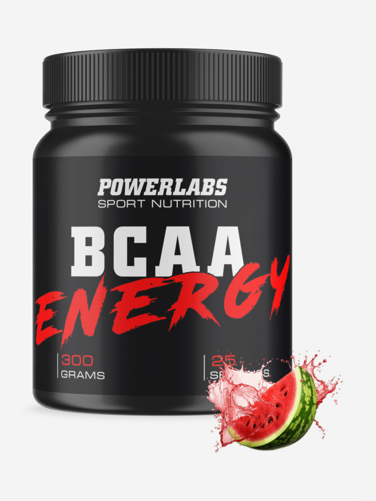 BCAA Energy, Powerlabs, 300 г, арбуз