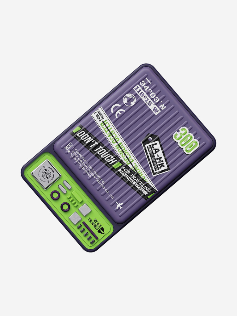 Внешний аккумулятор ROCK Travel Series P90 20W Travel Series Magnetic Wireless Powerbank 10000mAh фиолетовый