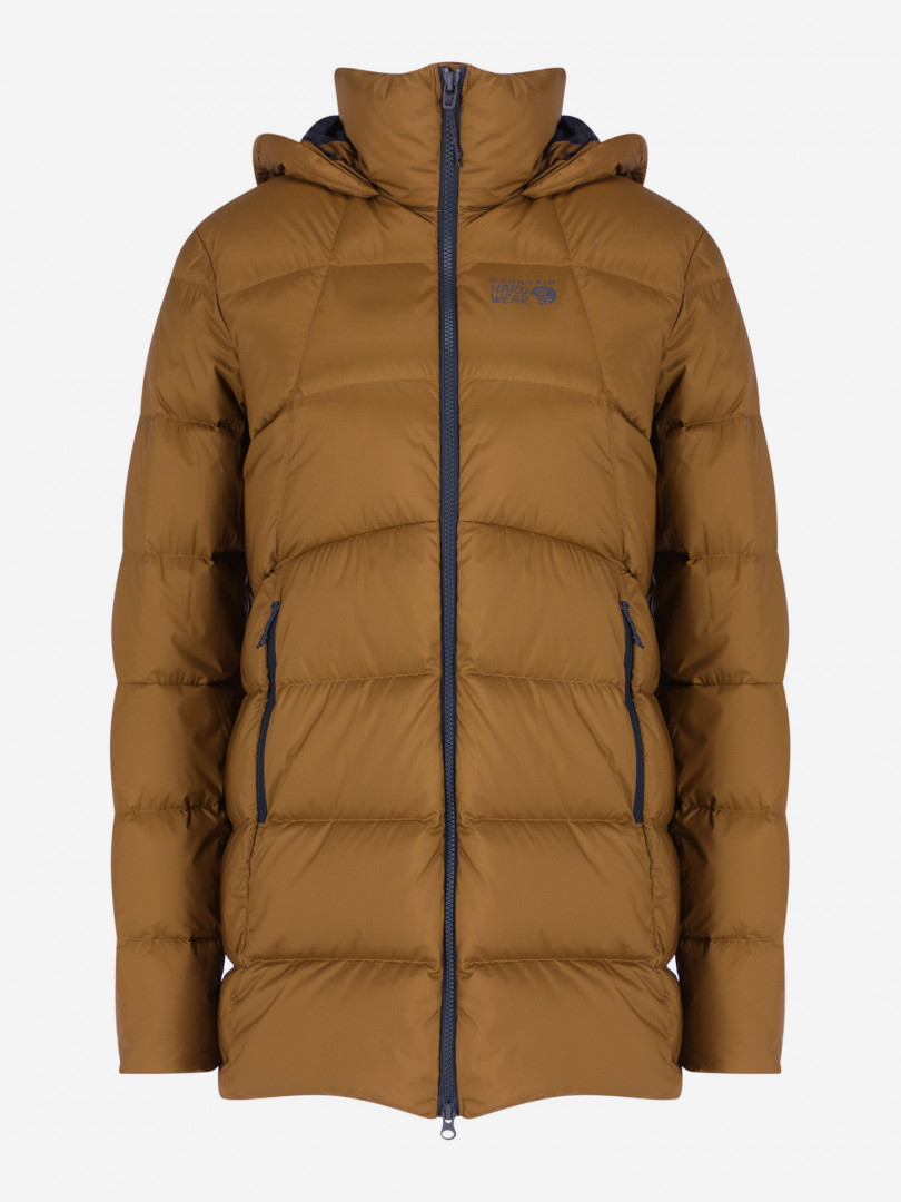 фото Пуховик женский mountain hardwear rhea ridge/2 parka, коричневый