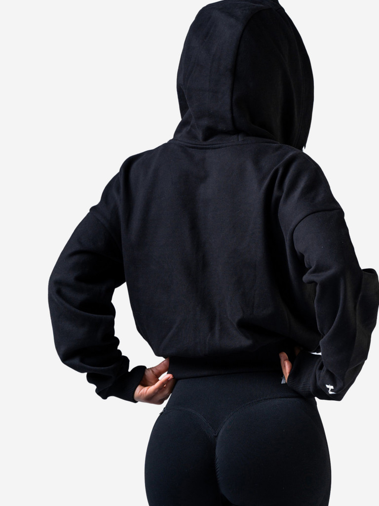 Толстовка женская NEBBIA Relaxed Zip Hoodie POWER 895 Black