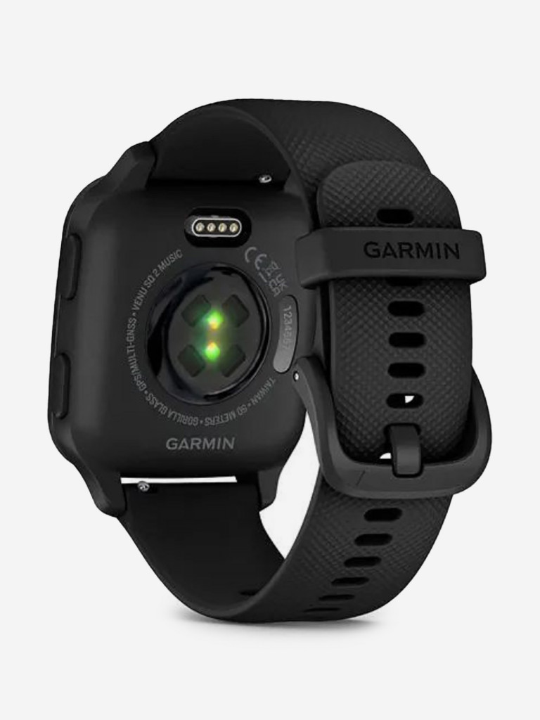 Часы Garmin Venu Sq 2 Music Edition черные с серым алюминиевым безелем 010-02700-10