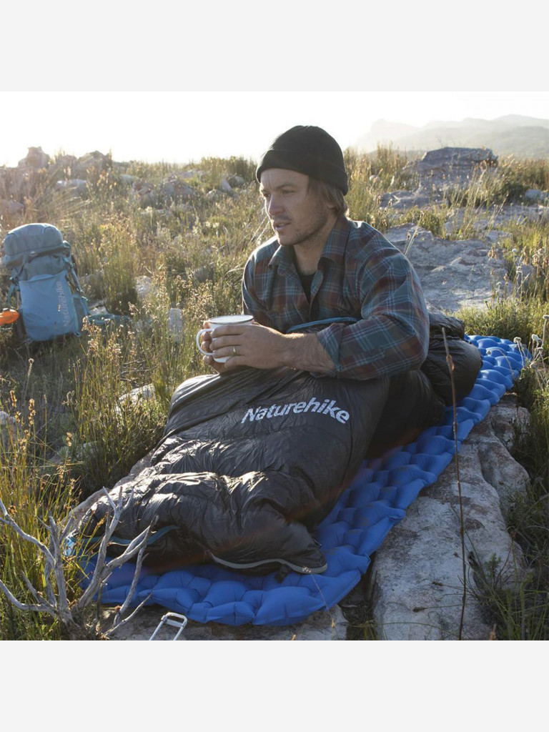 Спальный мешок теплый Naturehike CW400, ширина 75 см
