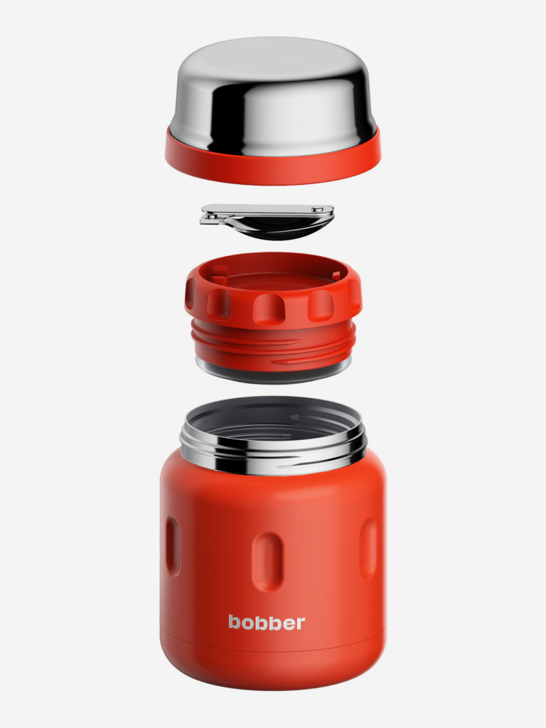 Термос вакуумный для еды BOBBER Jerrycan 500 мл, тепло до 10 часов, красный