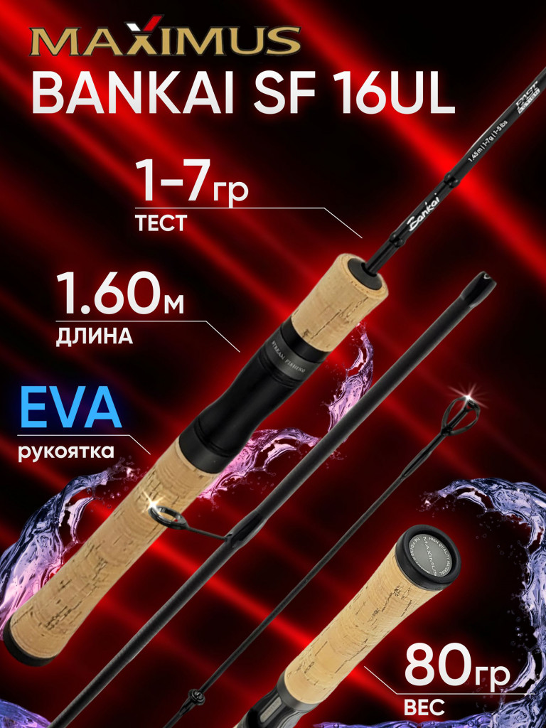 Спиннинг Maximus BANKAI SF 16UL 1.60м 1-7гр