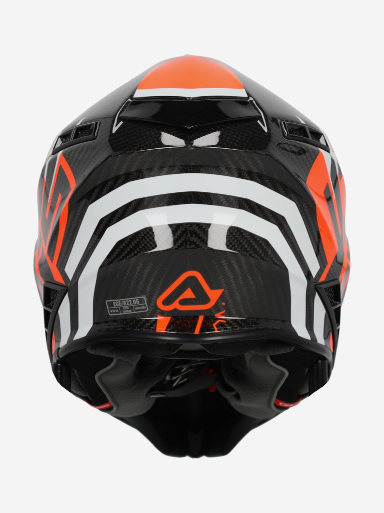 Мотошлем кроссовый взрослый Acerbis STEEL CARBON 22-06 Black/Orange