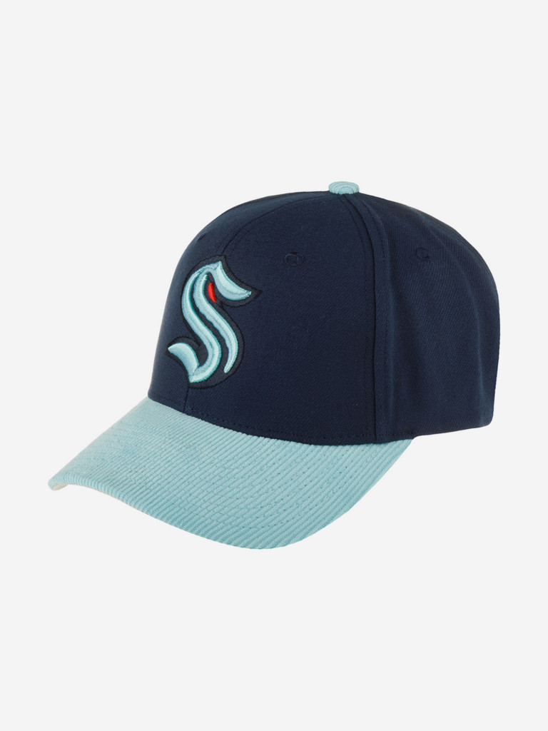 Бейсболка MITCHELL NESS HP7974-SKRNAVY Seattle Kraken NHL (синий)