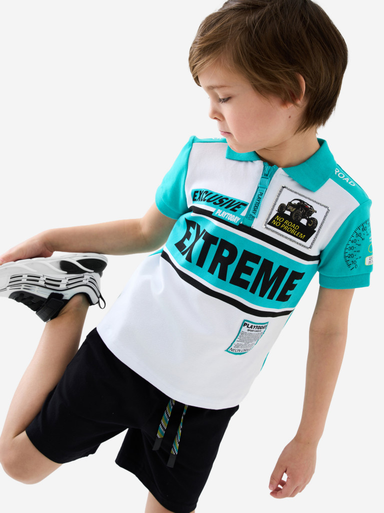 Футболка-поло для мальчиков PlayToday