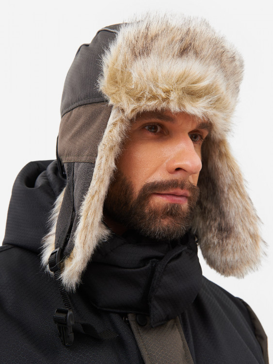 Шапка-ушанка зимняя Huntsman Полюс мужская меховая