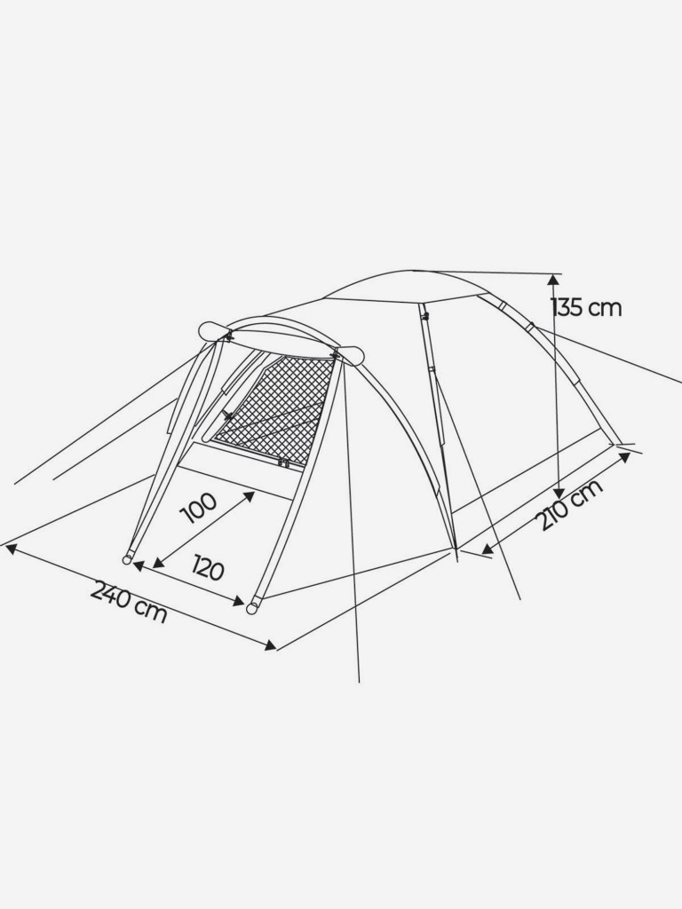 Палатка 4-местная Denton SLT-4 Plus