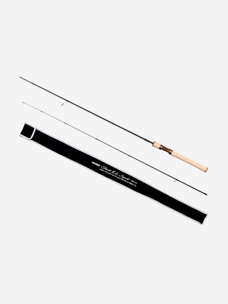 Спиннинг штекерный углеволоконный 2 колена Akara Trout E.L Sport UL (0,5-4,5) 1,98 м с цельной ручкой