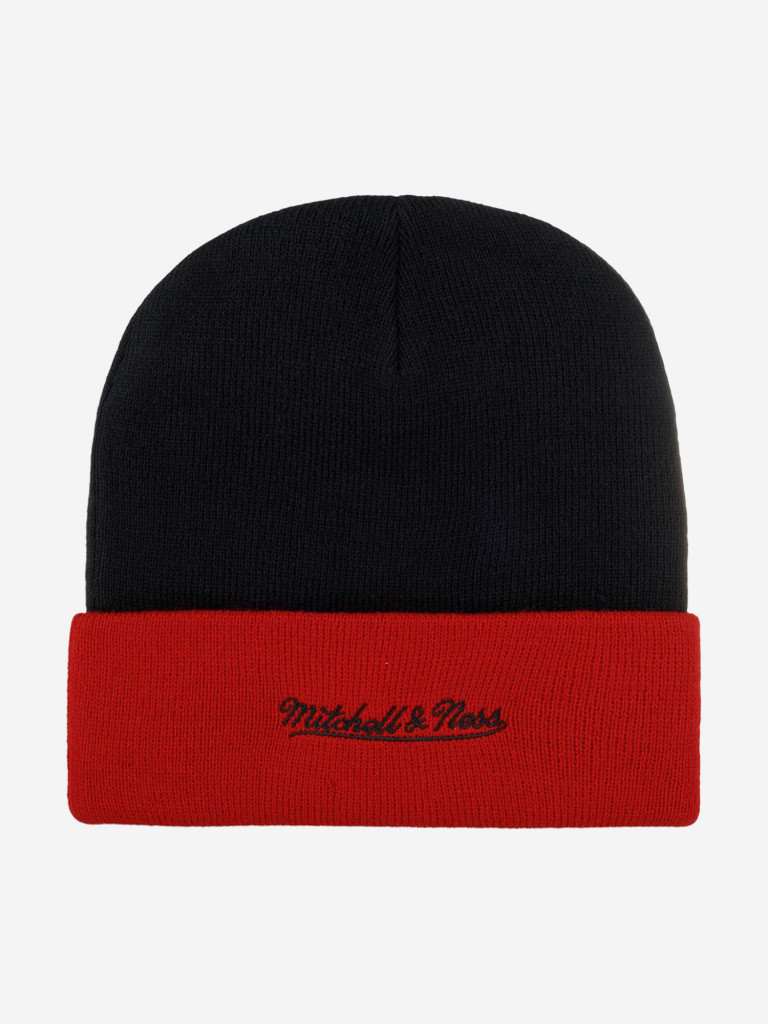 Шапка с отворотом MITCHELL NESS EU349-ARCHED-BLK Chicago Bulls NBA (черный)