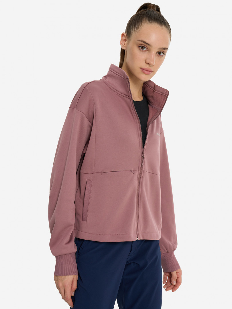 фото Джемпер флисовый женский columbia boundless trek tech full zip, розовый