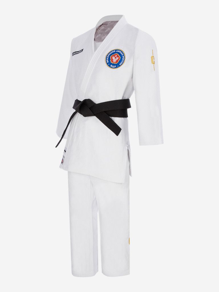 Кимоно для дзюдо подростковое Clinch Judo Gold FDR белое