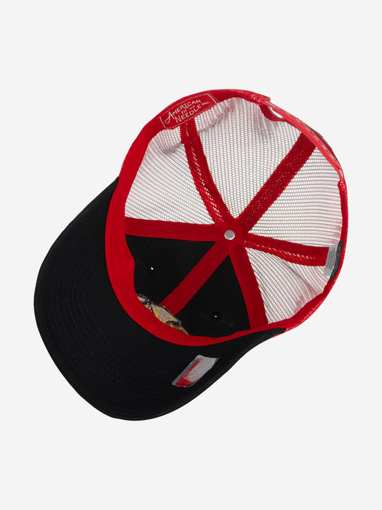 Бейсболка с сеточкой AMERICAN NEEDLE 44612A-CBH Chicago Blackhawks Cross Fade NHL (черный)