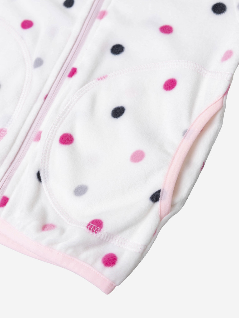 Толстовка флисовая для девочки batik Тимо принт горох