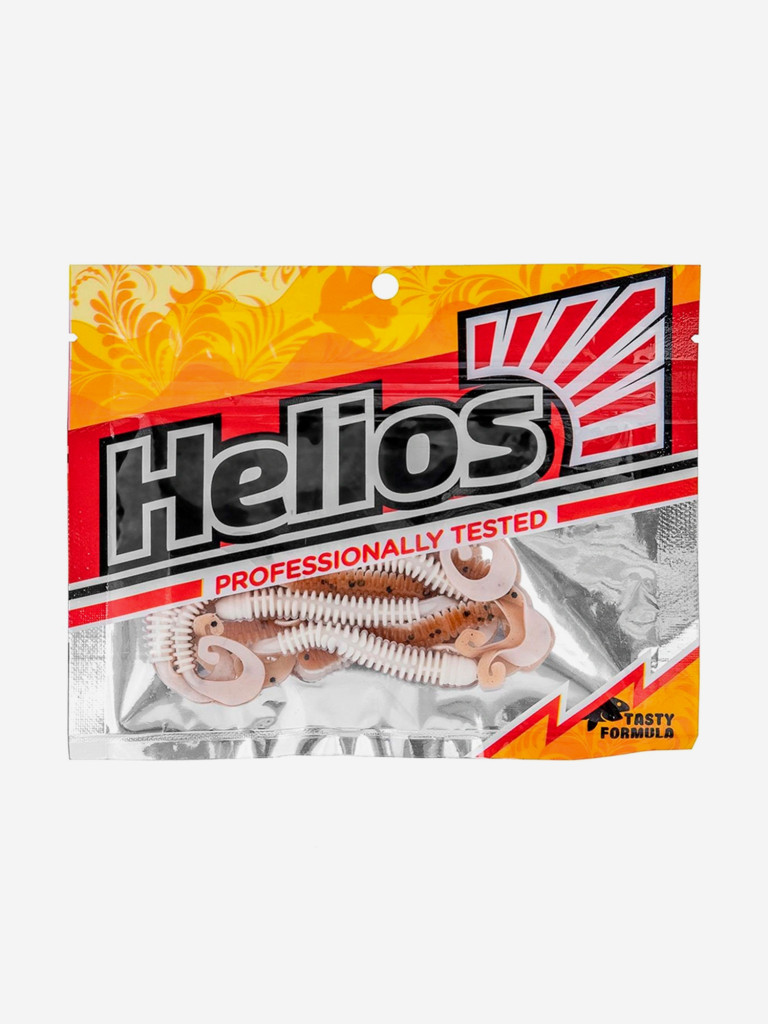 Мягкая приманка Helios Credo Long Body, 2,95" / 7,5 см, Rusty & White, 12 штук (HS-9-005)