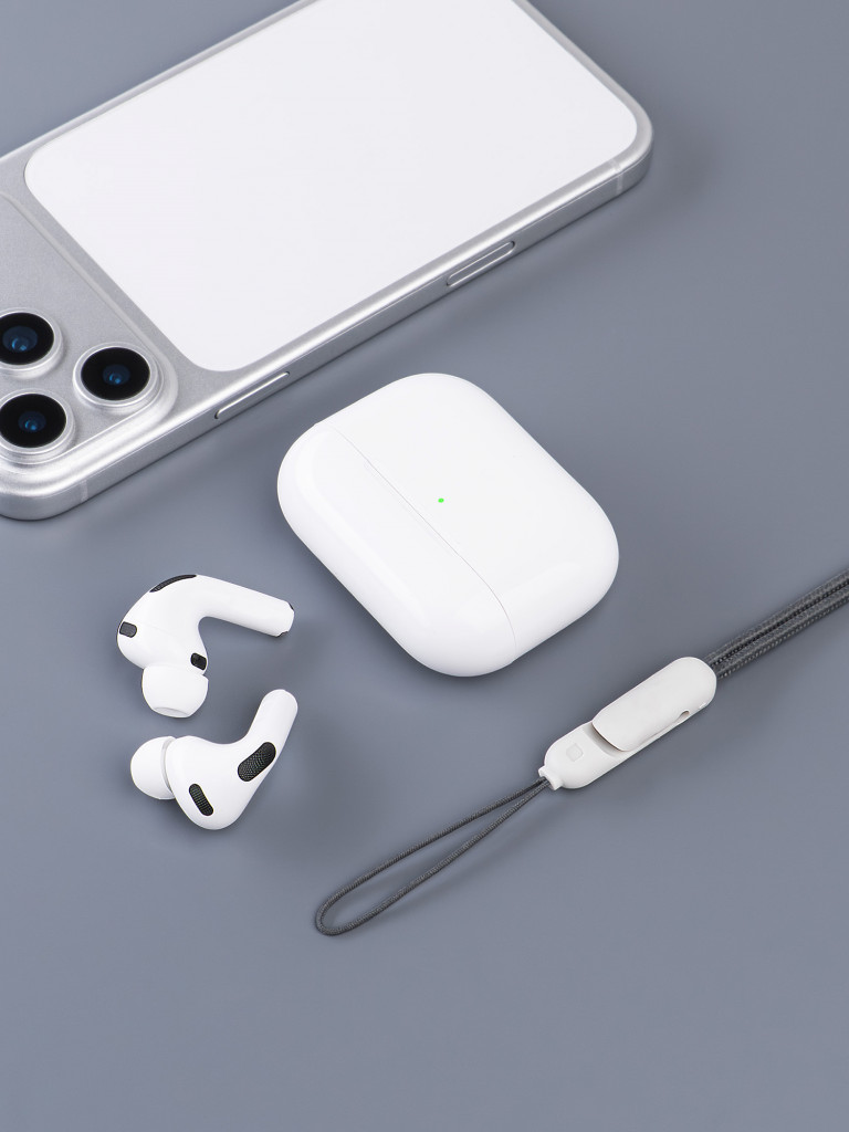 Беспроводные наушники с микрофоном Air Pro 4, шумоподавление ANC, bluetooth 6.0, 300 мАч, Qi