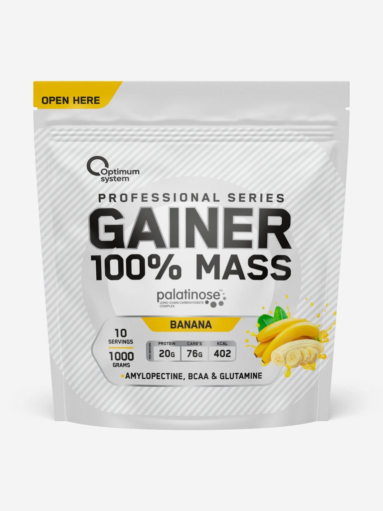 Гейнер Optimum System "Банан", 1000 г