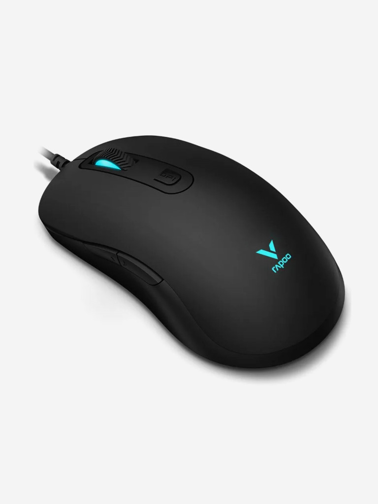 RAPOO Игровая мышь проводная V16RGB, цвет - черный (11928)