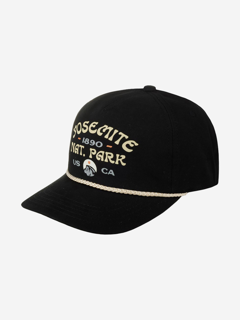 Бейсболка AMERICAN NEEDLE 23002A-YONP Yosemite National Park Canvas Cappy (черный)
