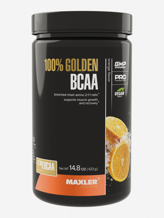 Аминокислоты БЦАА (2:1:1) Maxler 100% Golden BCAA, 420 г - Апельсин