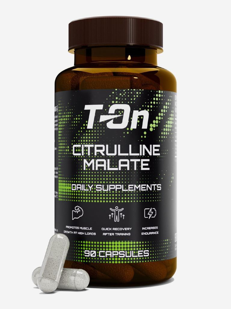 Комплексная добавка к пище «CITRULLINE MALATE» («ЦИТРУЛЛИНА МАЛАТ») 90капс ТМ T-On