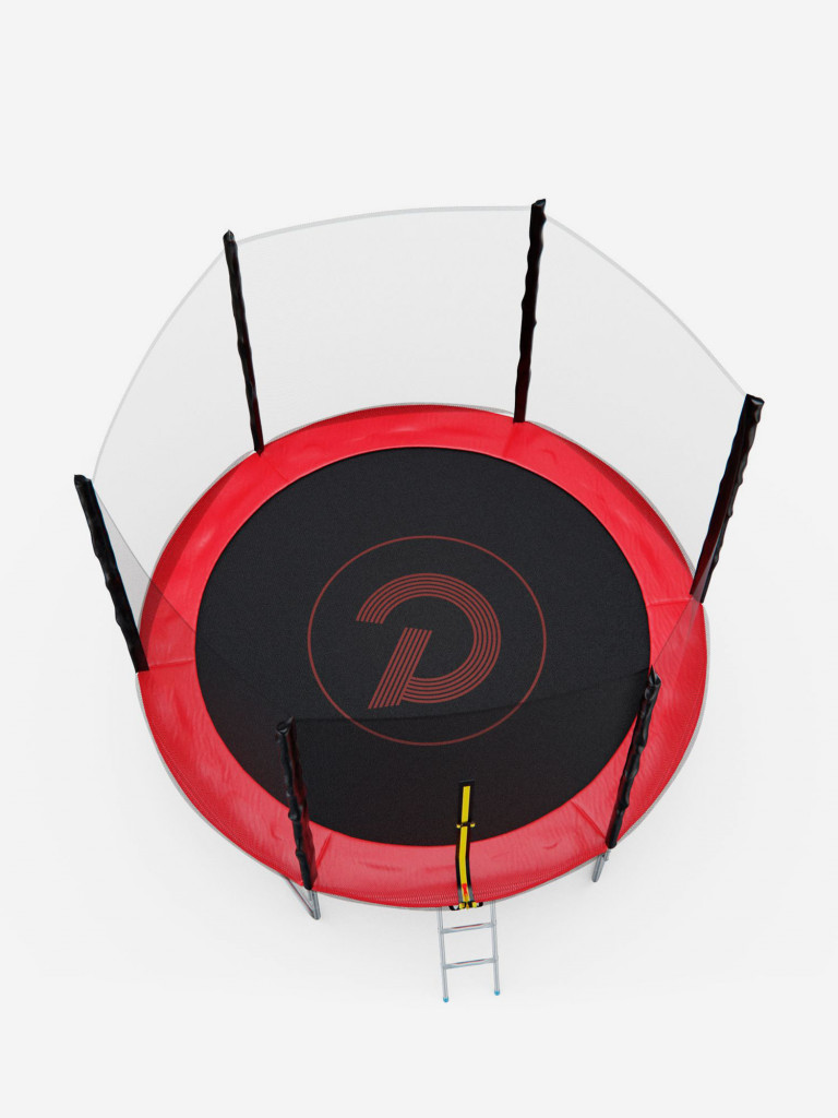 Батут с сеткой DFC PELPO 10ft с лестницей, RED