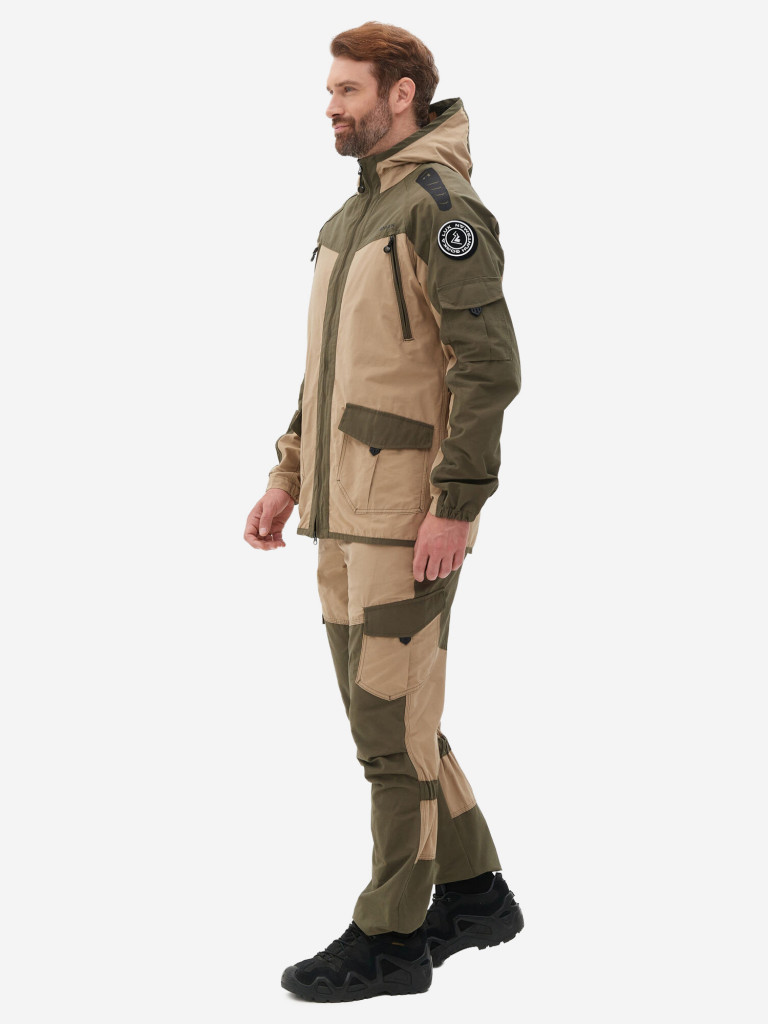 Костюм мужской Huntsman Горка-Люкс летний из ткани рипстоп для рыбалки и охоты