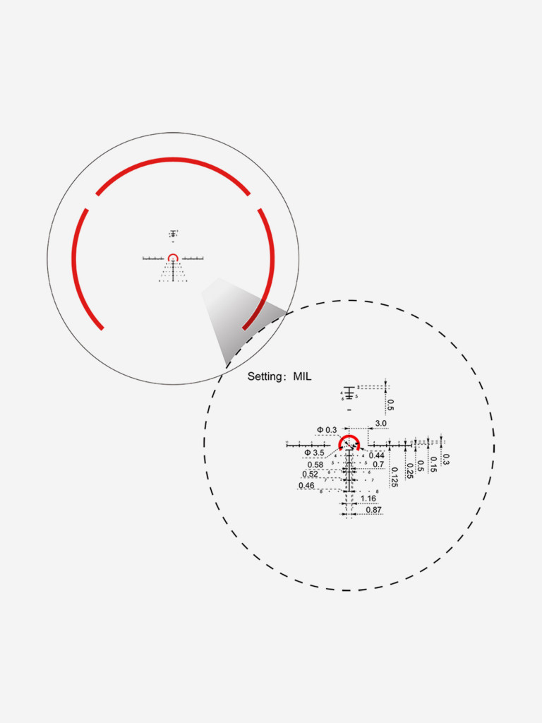 Прицел оптический Vector Optics Constantine 1-8x, с подсветкой