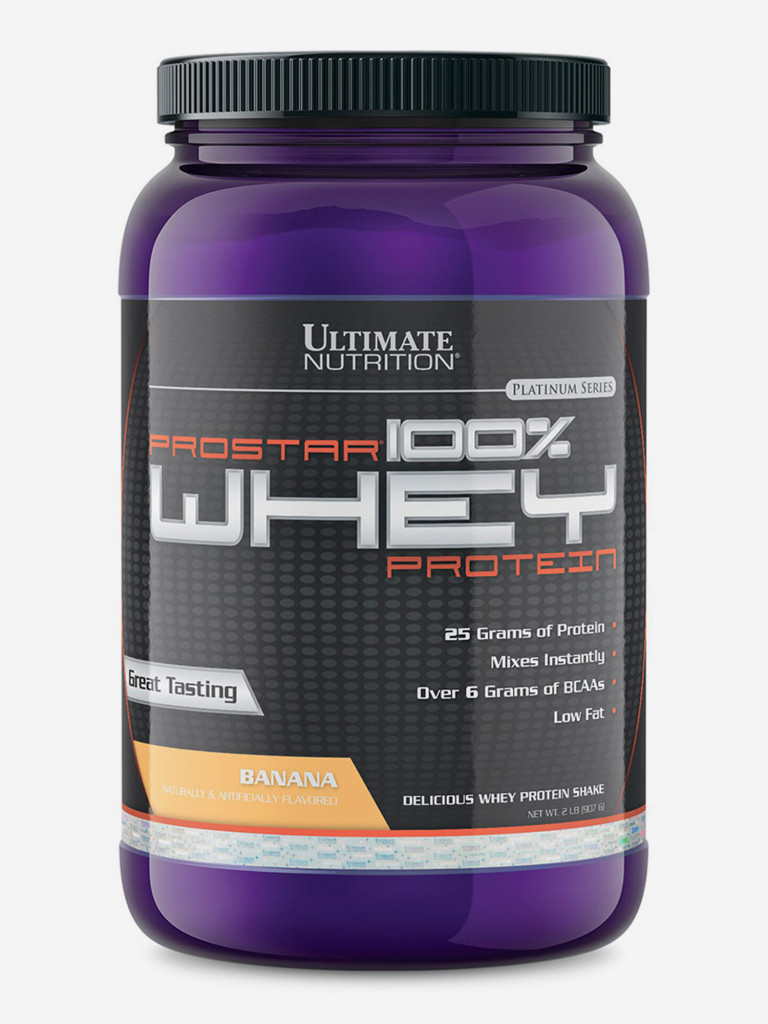 Протеин Ultimate Nutrition Prostar Whey, 907 г, Банан