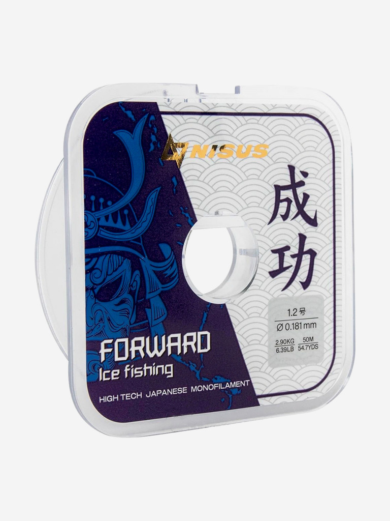 Леска для рыбалки Nisus FORWARD ICE FISHING Nylon 0,181мм, 50м, 2,9кг, прозрачный