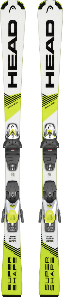 Горные лыжи детские Head Supershape SLR Pro + крепления SLR 7.5 GW