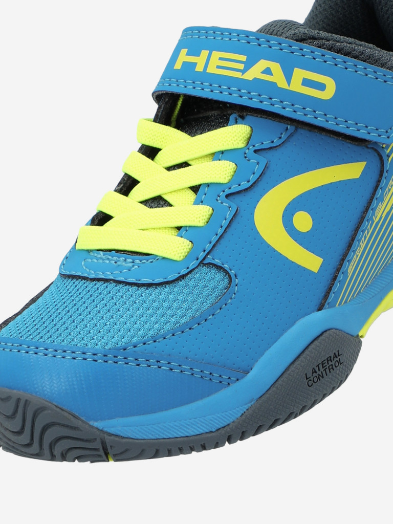HEAD Sprint Velcro 3.0 Kidstennisschoen voor kinderen, uniseks, Banana Zwart, 30.5 EU