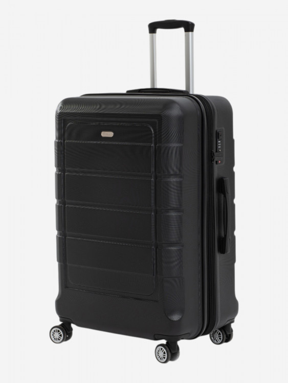 Чемодан на колесах L черный Feelway