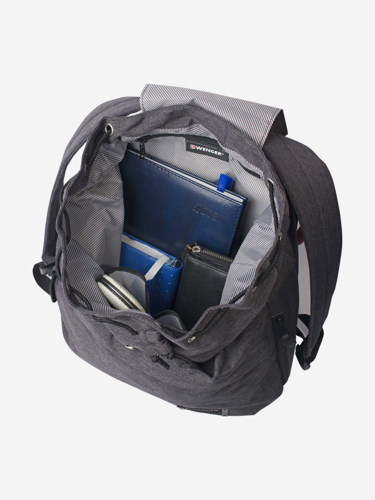 Рюкзак WENGER 13'', cерый, ткань Grey Heather/ полиэстер 600D PU , 33х13х39 см, 16 л