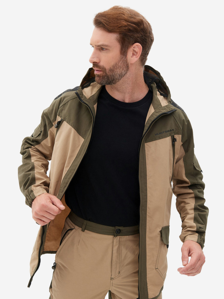 Костюм мужской Huntsman Горка-Люкс летний из ткани рипстоп для рыбалки и охоты