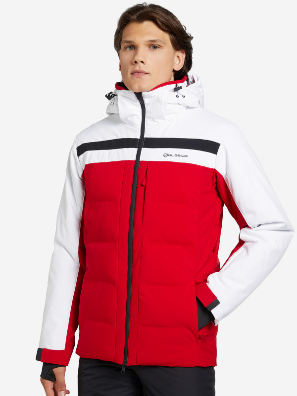Куртка утепленная мужская Glissade черный/красный цвет — купить за 8499 руб. со скидкой 50 %, отзывы в интернет-магазине Спортмастер