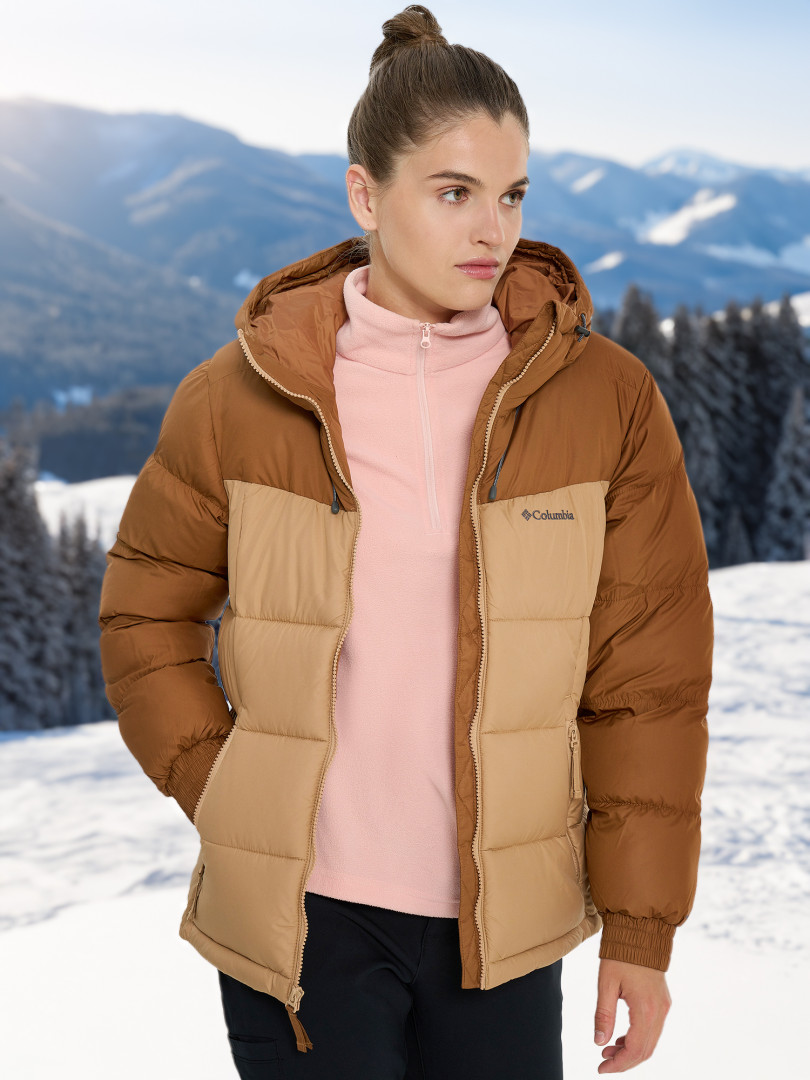 фото Куртка утепленная женская columbia pike lake ii insulated jacket, коричневый