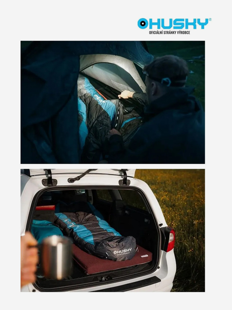 Пуховый спальный мешок HUSKY DEXTER -15°C 220х85, пух, правый