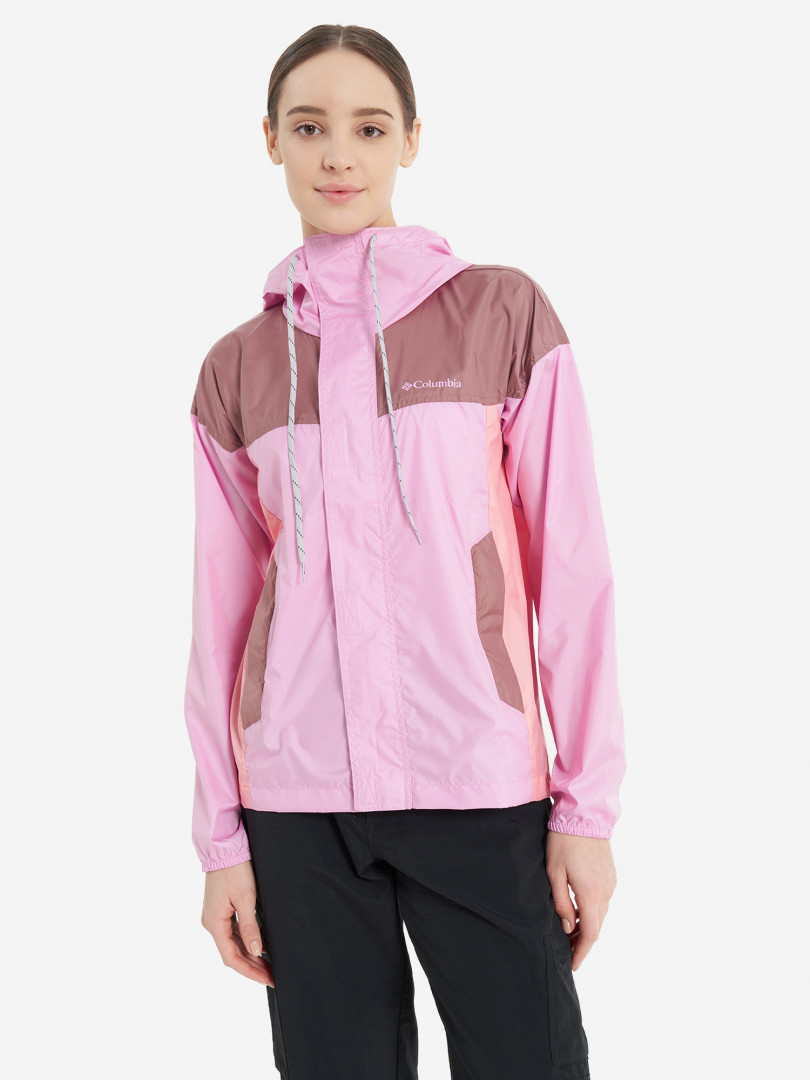 фото Ветровка женская columbia flash challenger windbreaker, розовый